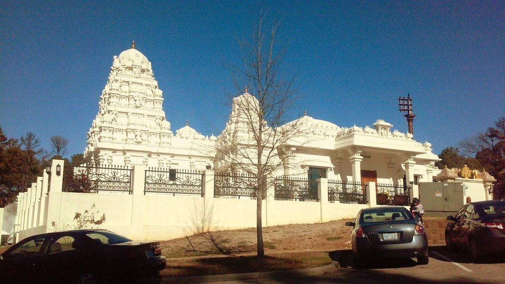 Exterior of Sri Venkateswara Temple of North Carolina