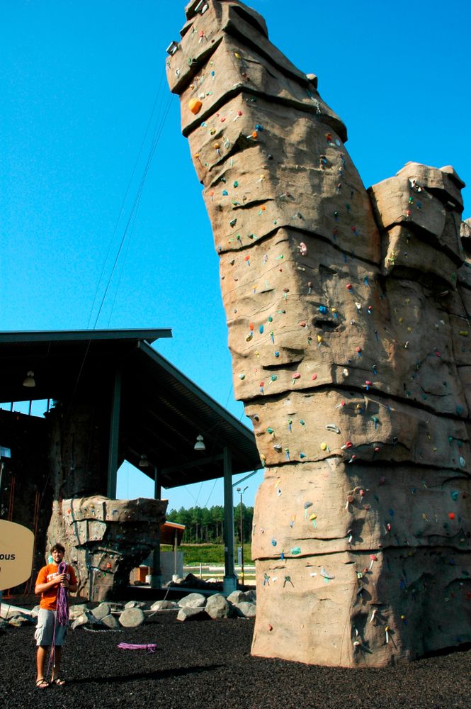 Rock climbing course at US National Whitewater Center