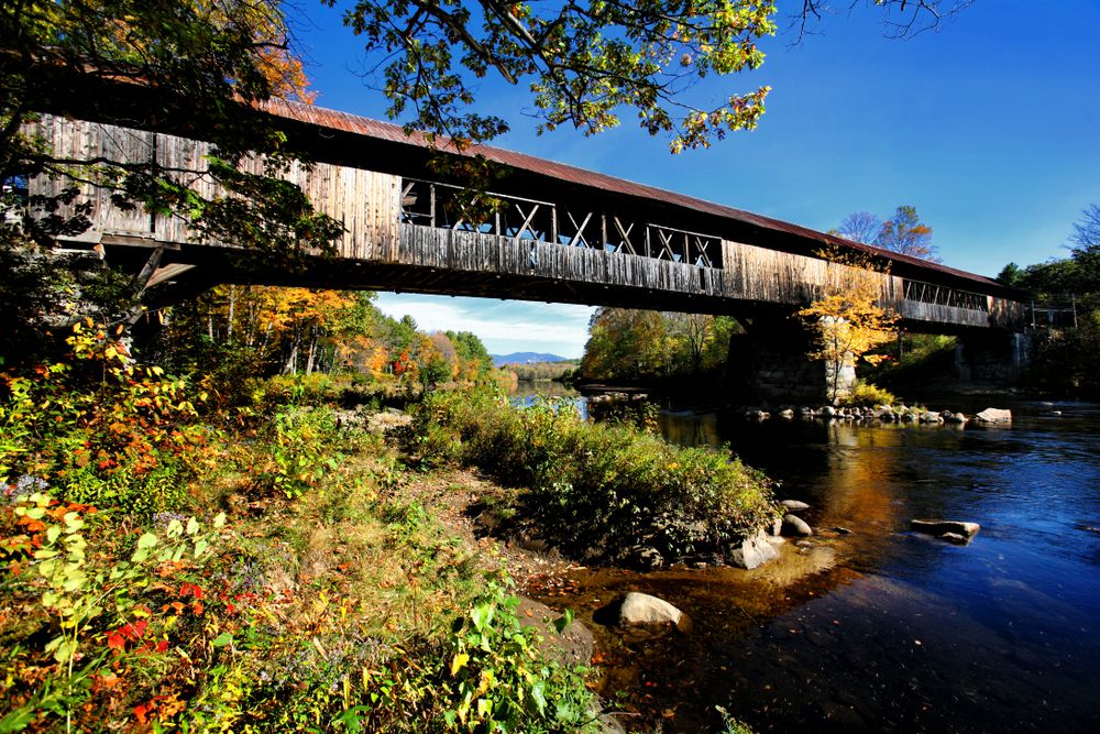 Scenic view of the Blair Covered Bridge