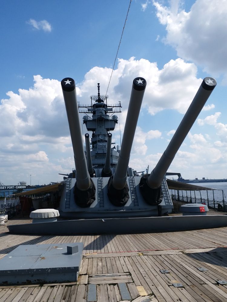 Cannons on Battleship New Jersey