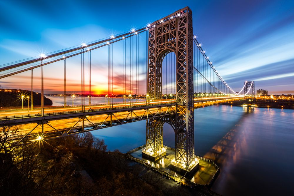 Sunrise at George Washington Bridge