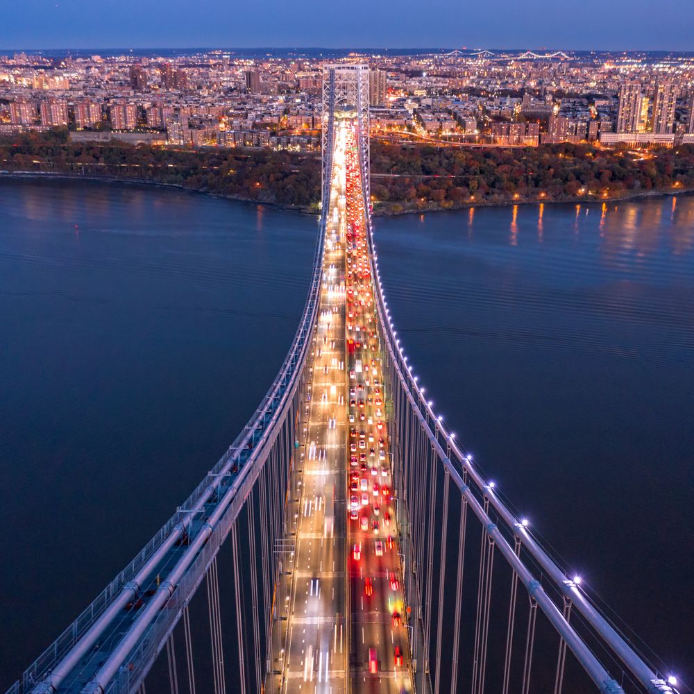 Aerial view of George Washington Bridge
