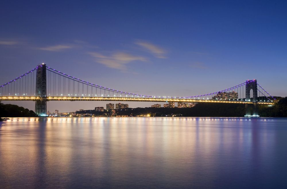 Far view of George Washington Bridge