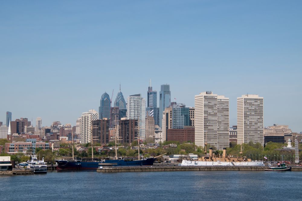 The view from Wiggins Waterfront Park marina