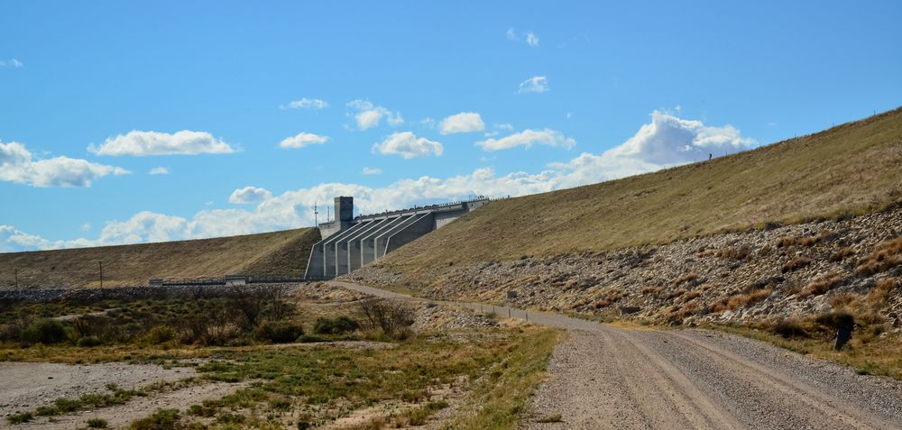 Dam structure of Brantley Lake State Park