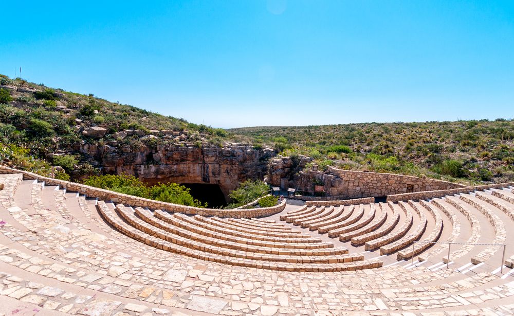 Bat flight amphitheater at Carlsbad Caverns National Park