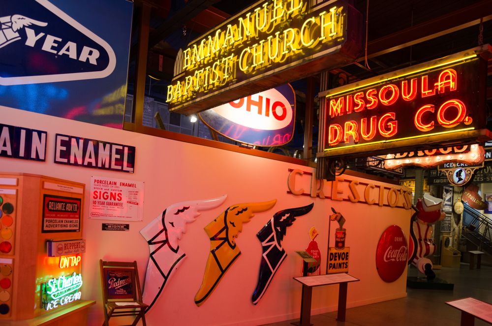 Interior of the American Sign Museum
