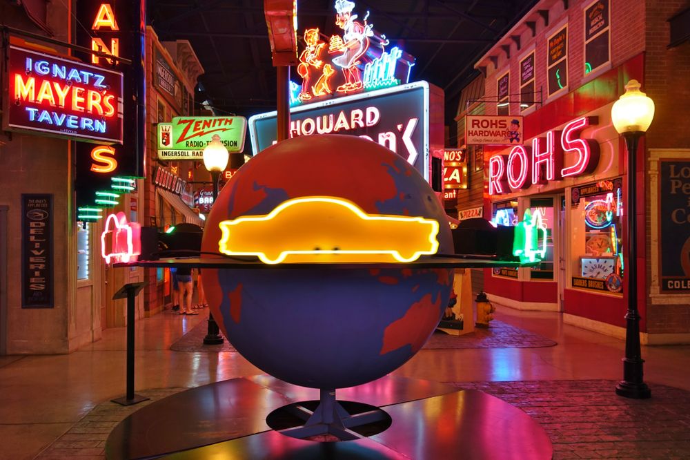Exhibit in the American Sign Museum