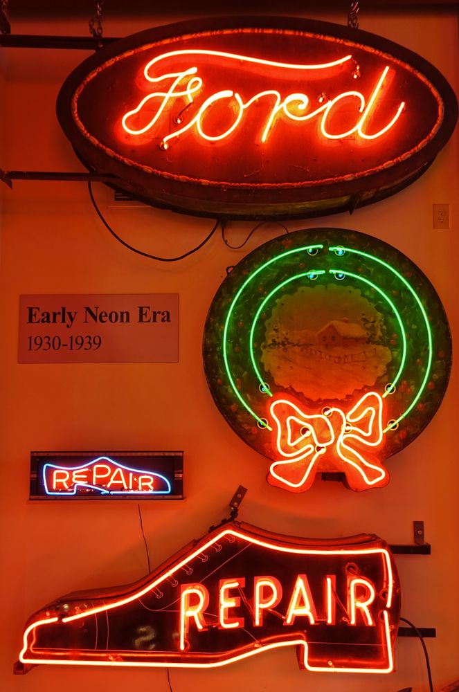 Neon signs in the American Sign Museum