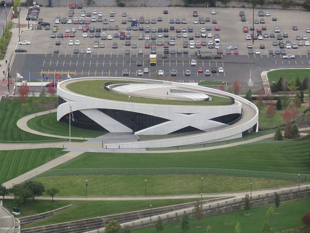 Aerial view of the National Veterans Memorial and Museum