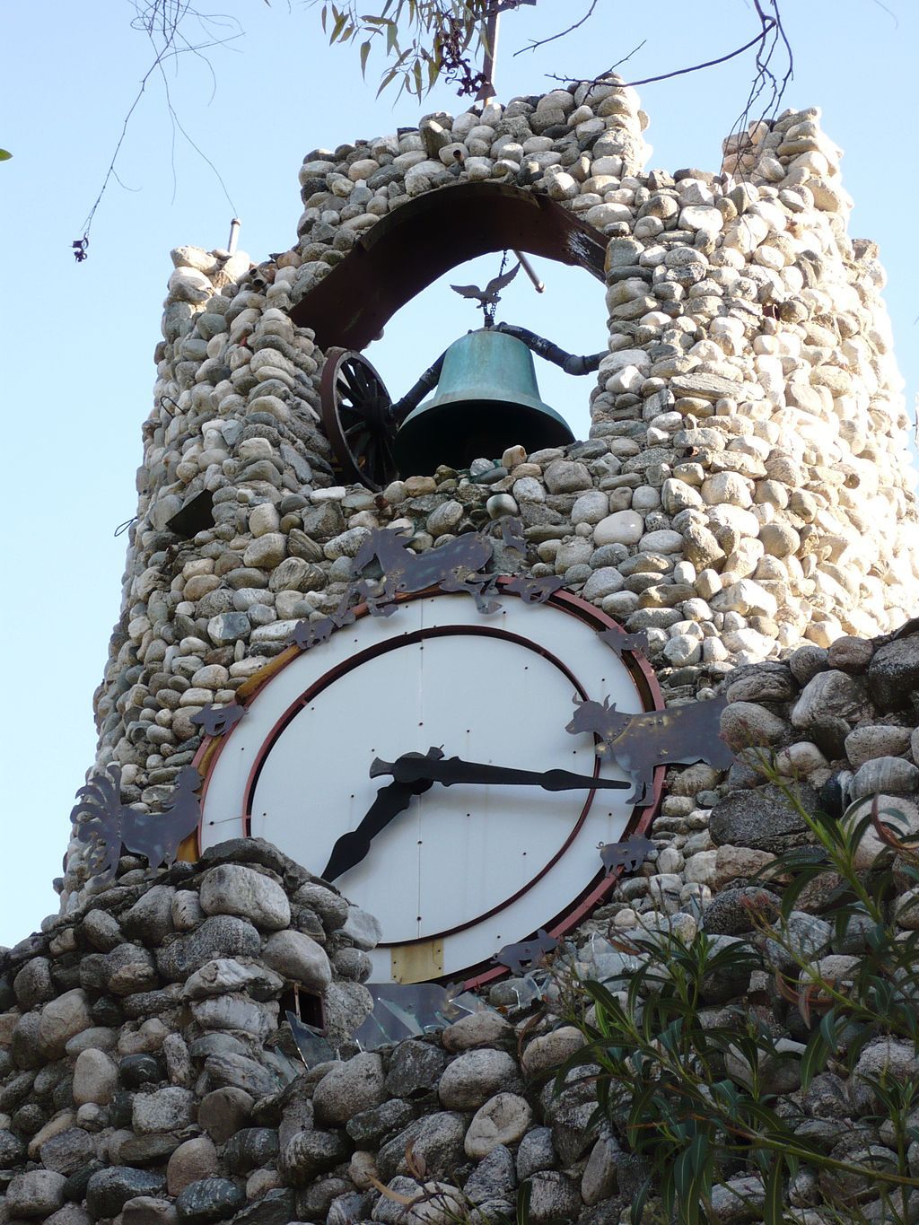 Rubel Castle's clock tower