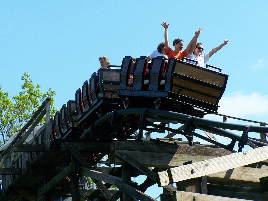 People on Cedar Creek Mine Ride