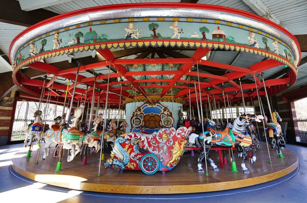 Interior of the Central Park Carousel