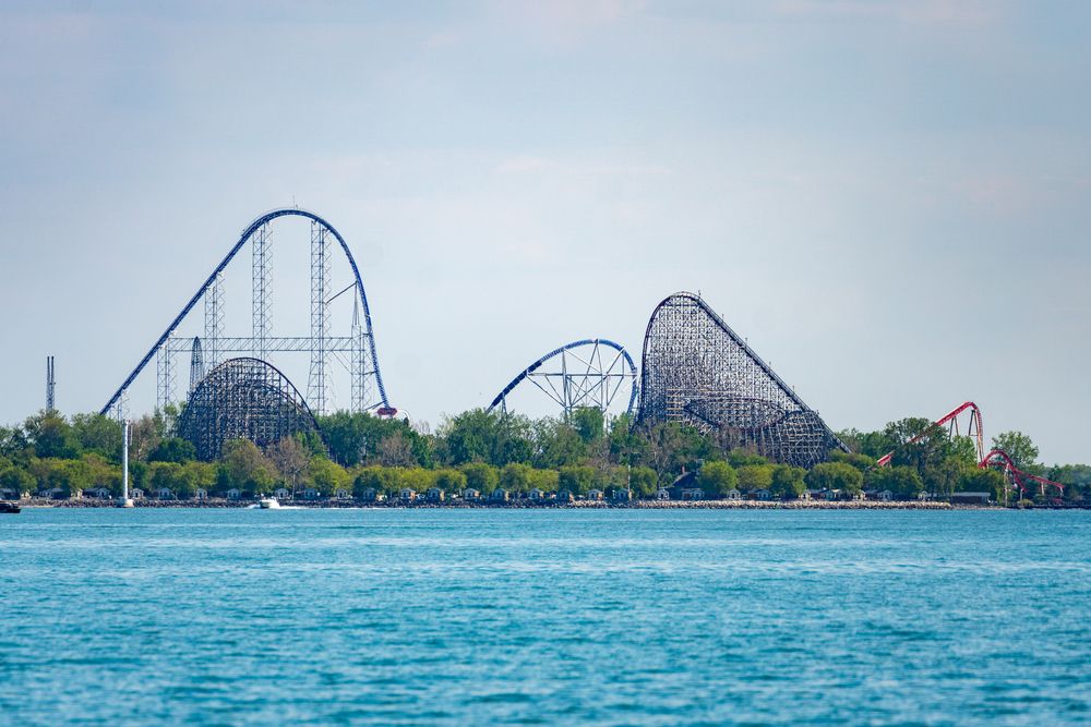 Far view of the Millennium Force