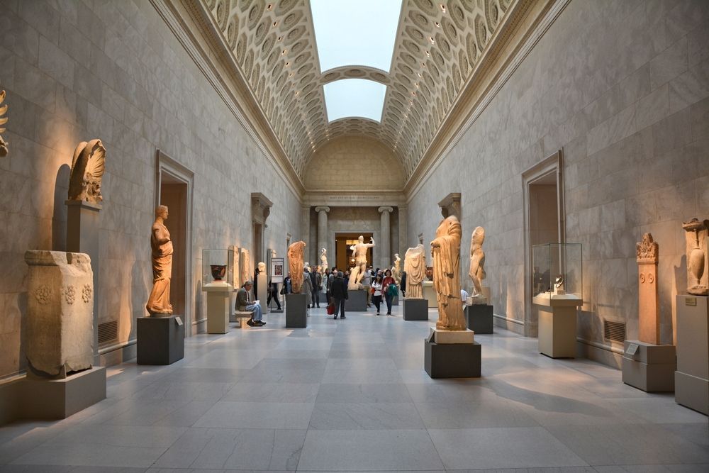 Greek exhibit in Metropolitan Museum of Art