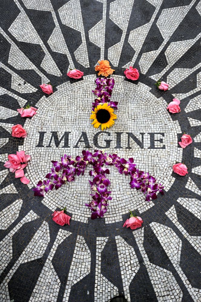Imagine mosaic at Strawberry Fields