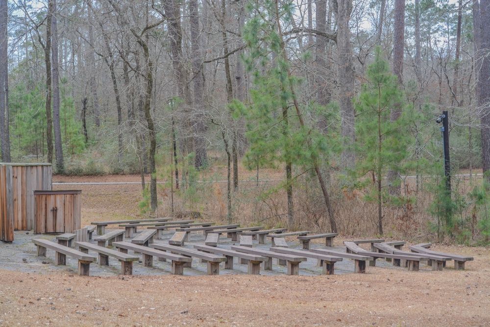 The amphitheater of Ratcliff Lake Recreational Area