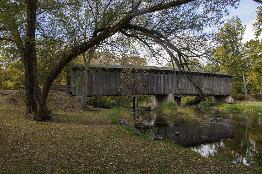 View of Cedarburg Covered Bridge