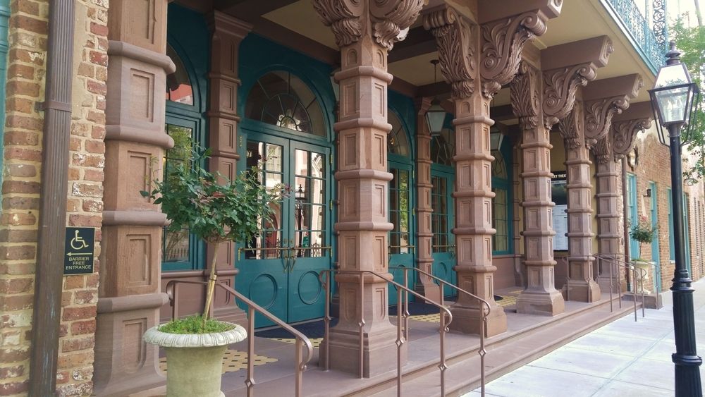 Entrance doors of Dock Street Theater