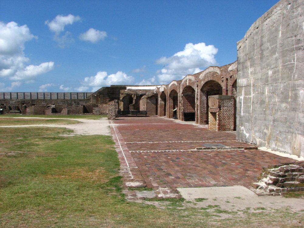 The grounds of Fort Sumter