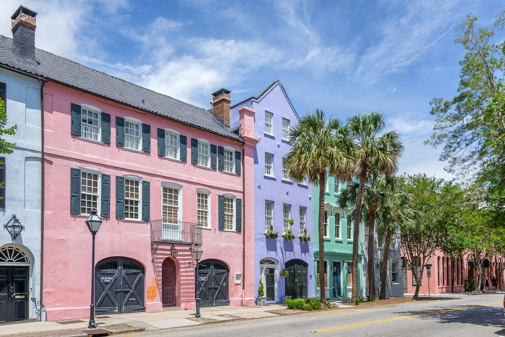 Colorful houses at Rainbow Row