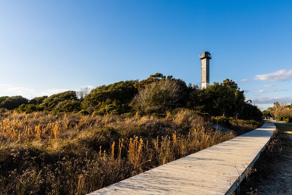 A lighthouse at Sullivan’s Island