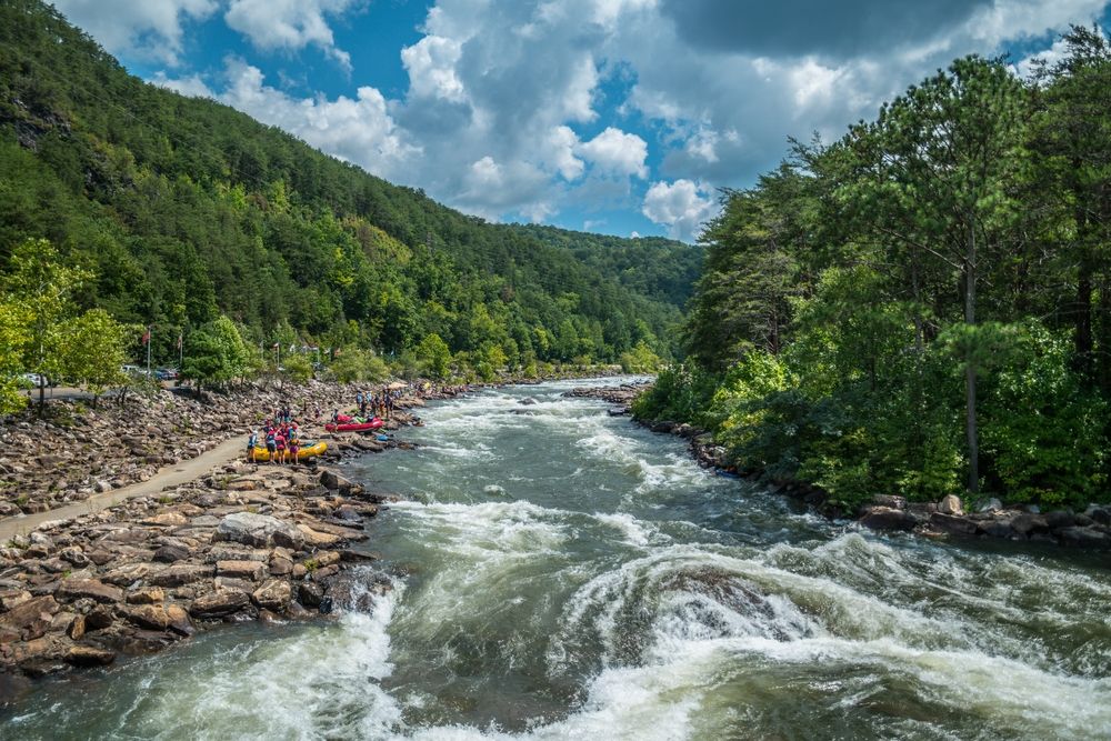 People about to go rafting at Ocoee river