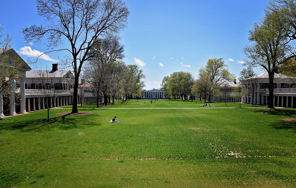 The grounds of the University of Virginia Campus