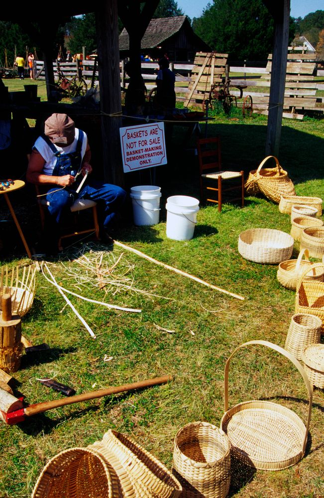 Basket-making at Landmark Park