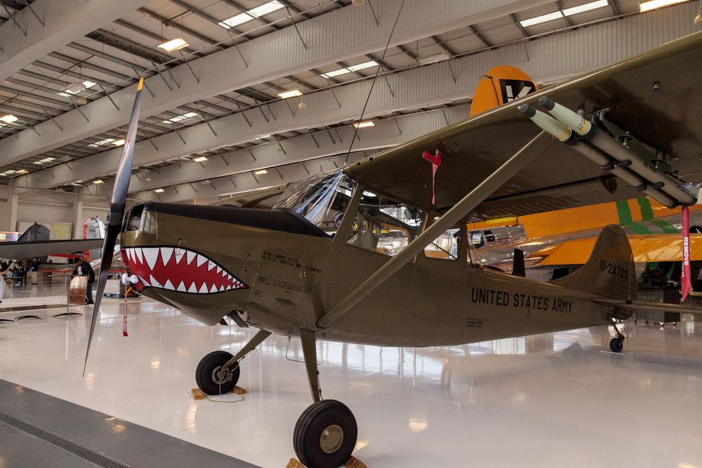 Birddog aircraft in Lyon Air Museum