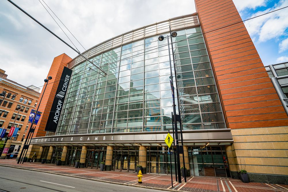 Exterior of Aronoff Center for the Arts