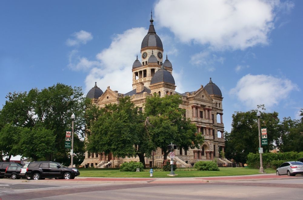 Exterior of Denton County Courthouse