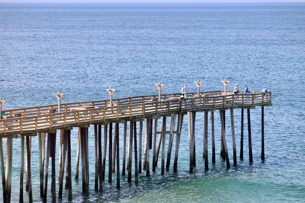People on Kitty Hawk Pier