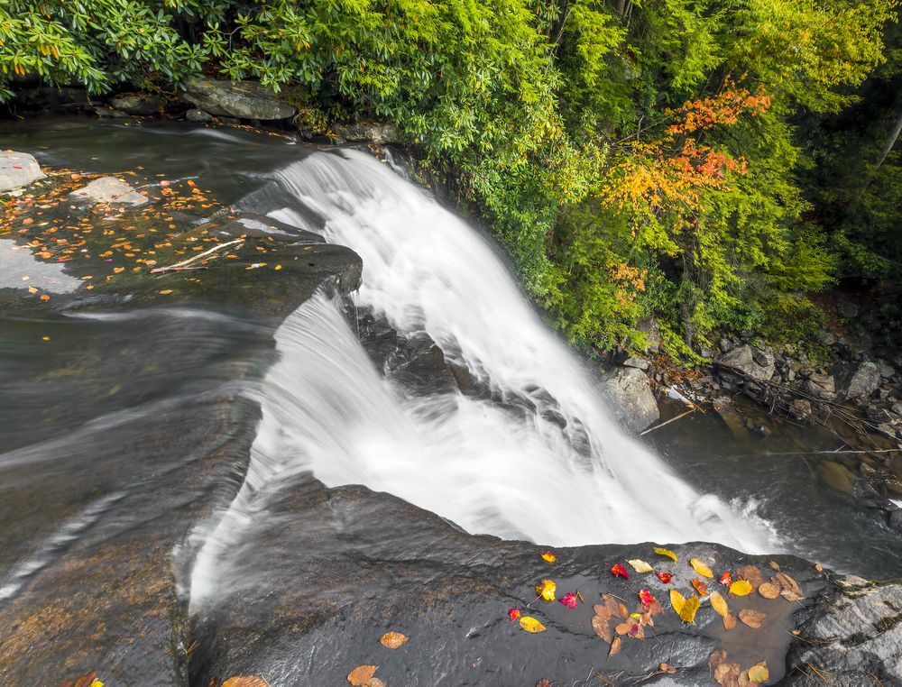 Aerial view of Muddy Creek Falls