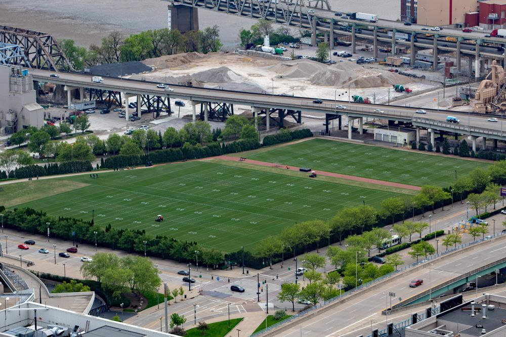 The field of Paul Brown Stadium