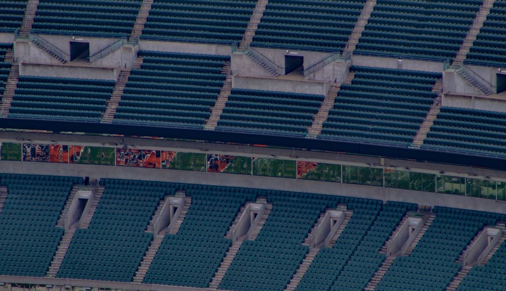 The seats in Paul Brown Stadium