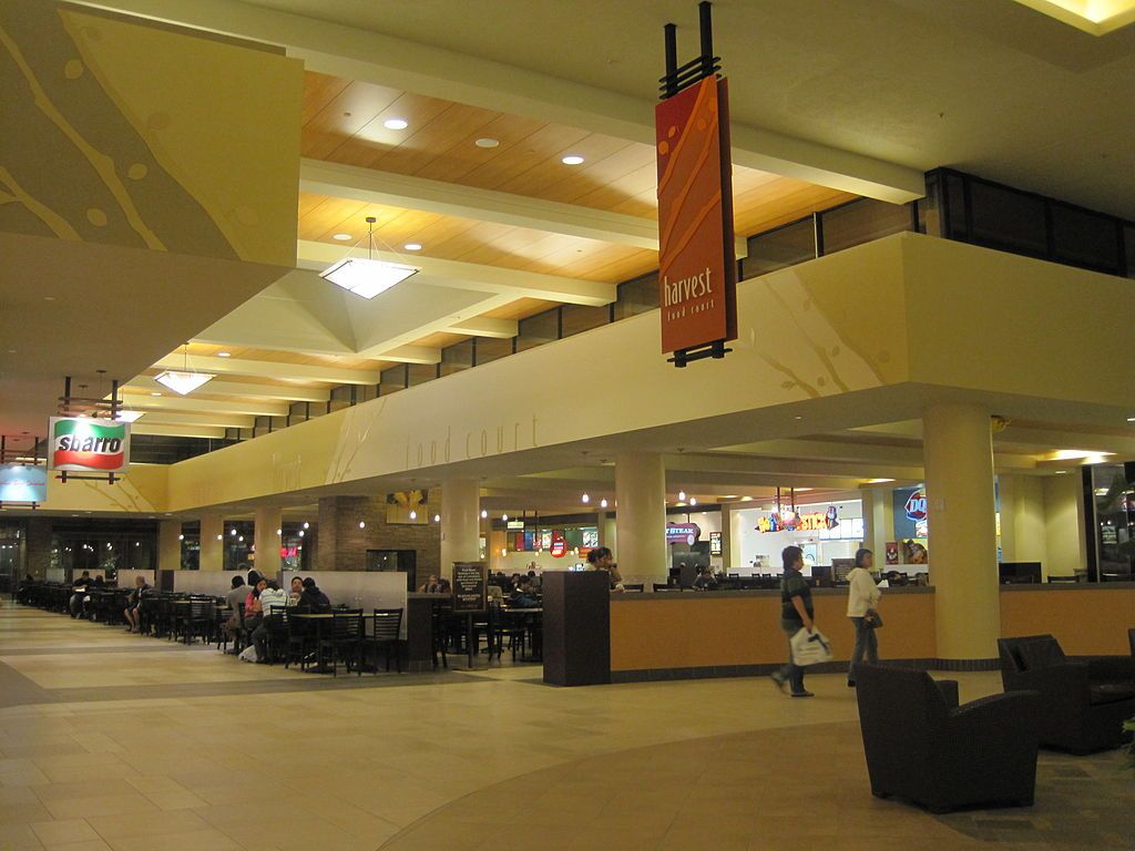 Food court in Serramonte Mall