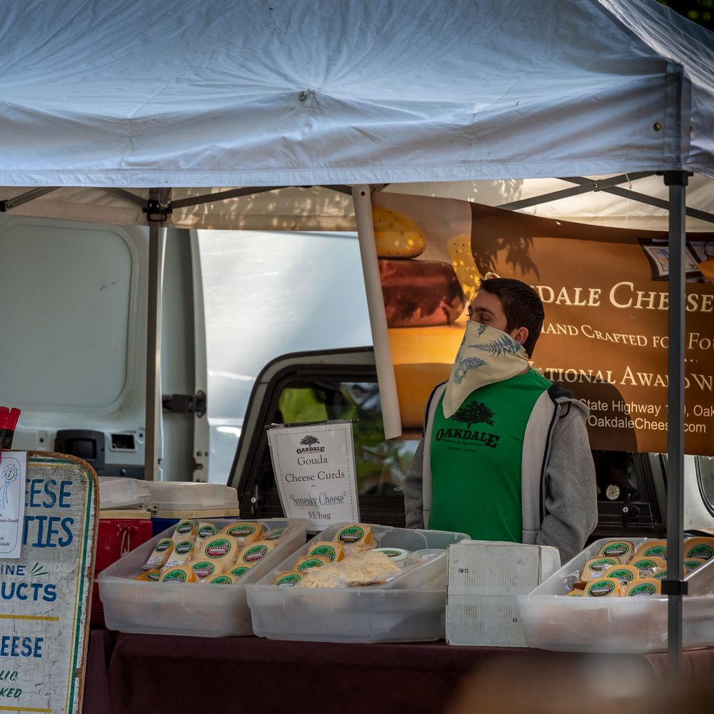 Cheese vendor at Davis Farmer’s Market