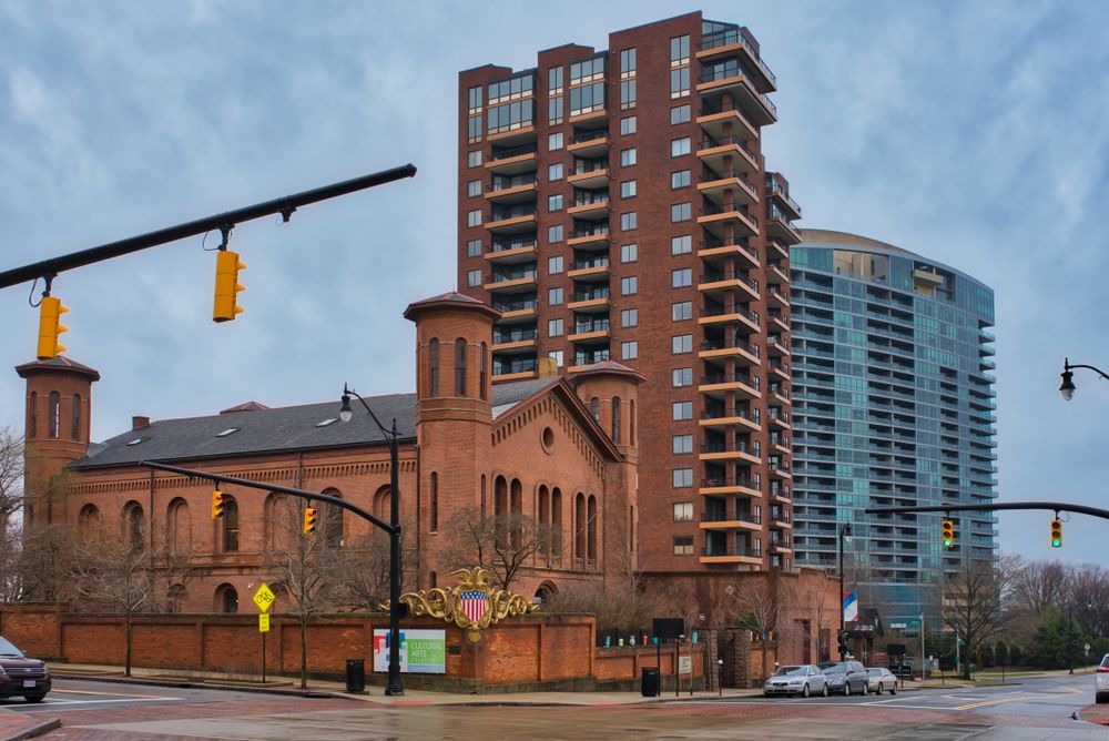 View of Cultural Arts Center from across the street