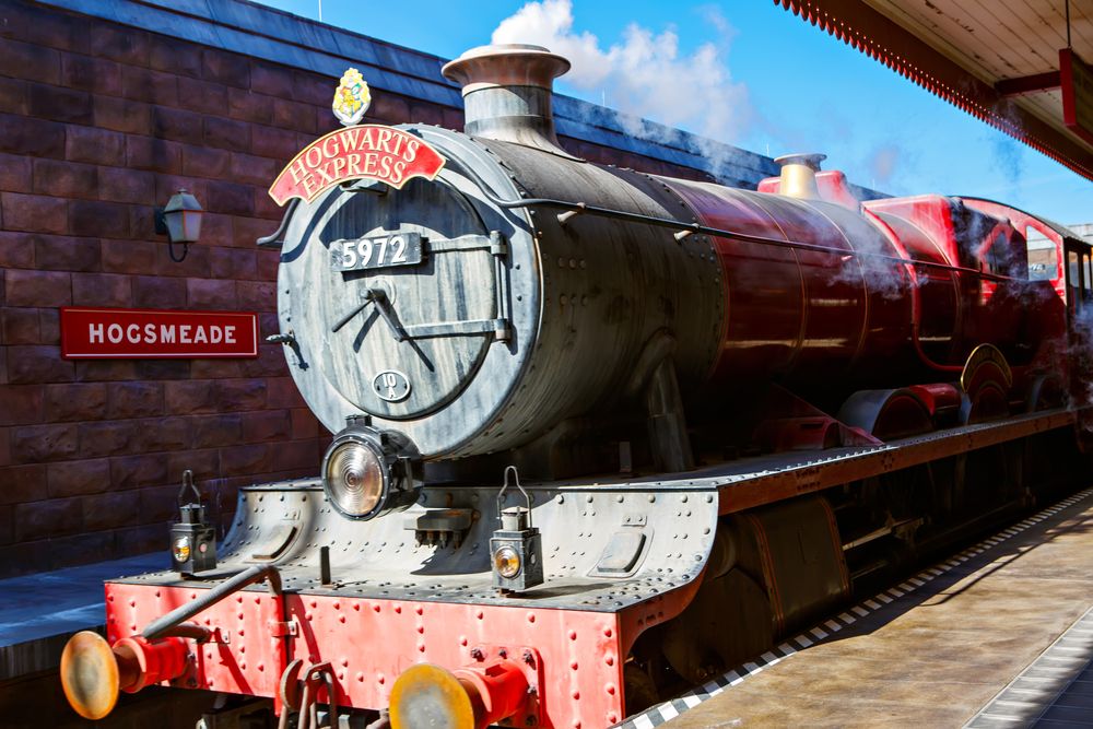 Hogwarts express train at Wizarding World of Harry Potter at Universal Studios Orlando
