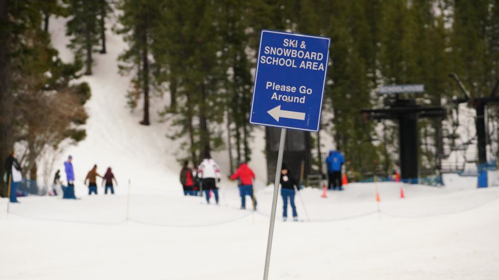 A sign at Diamond Peak Ski Resort