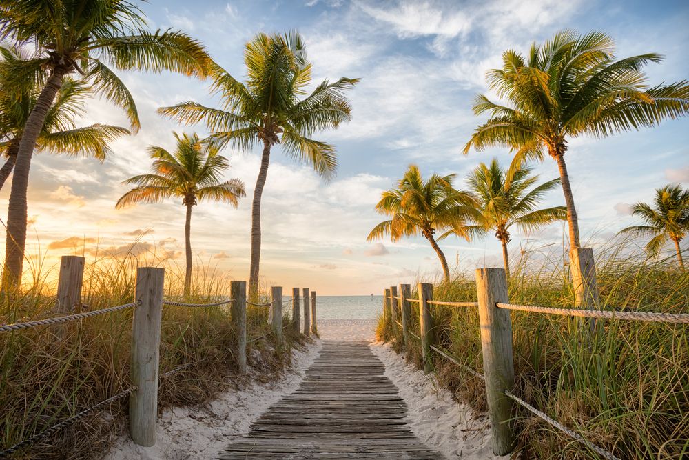 Footbridge to the Smathers Beach
