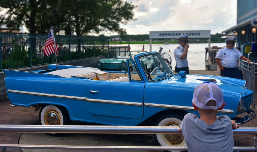 Amphicar launch area at Disney Springs