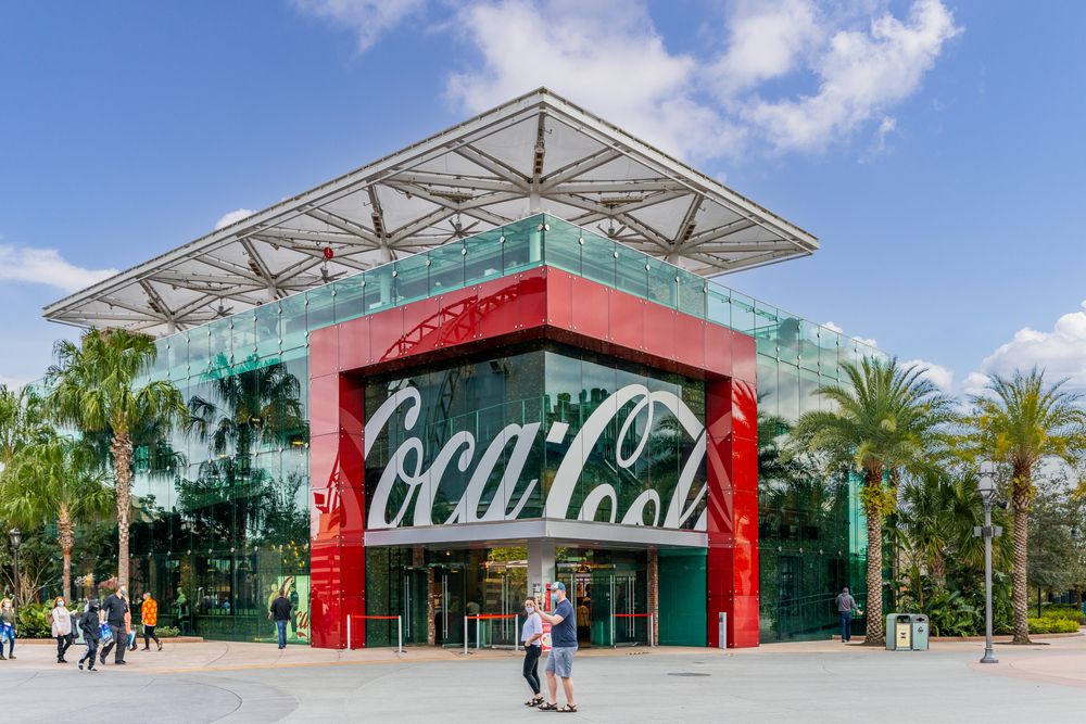 Exterior of the Coca-Cola Store