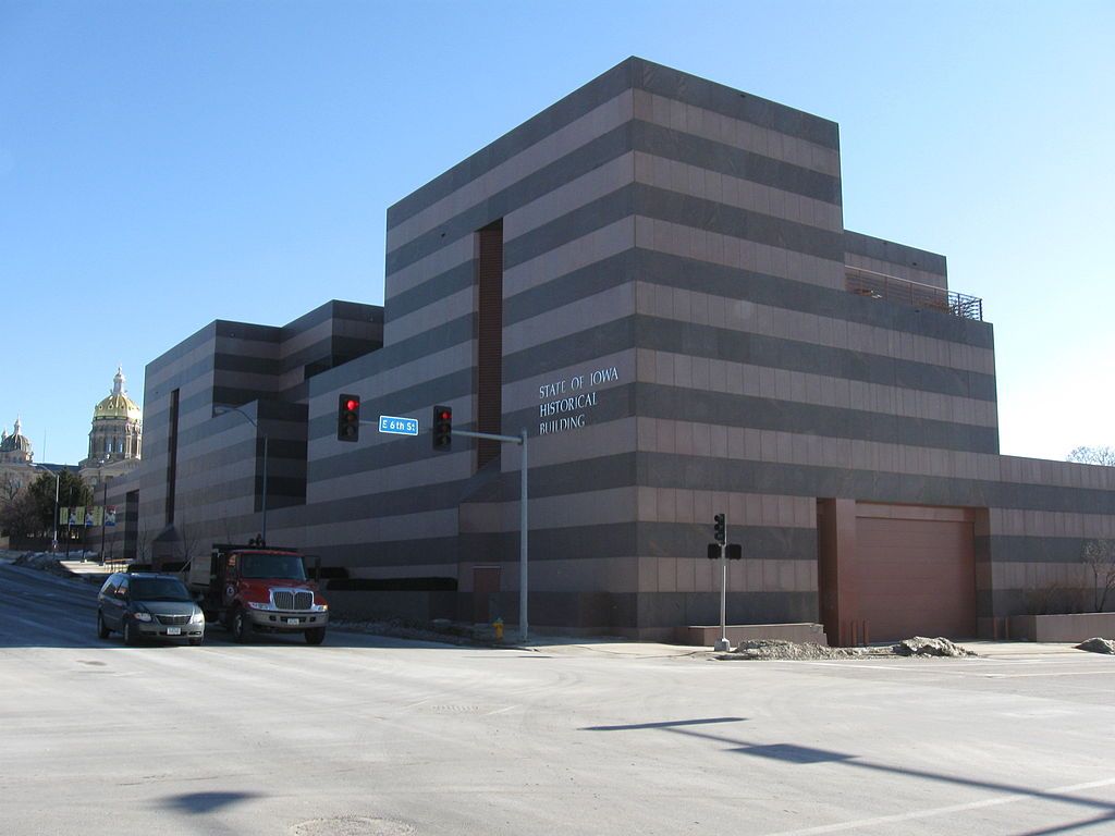 Exterior of the State of Iowa Historical Museum