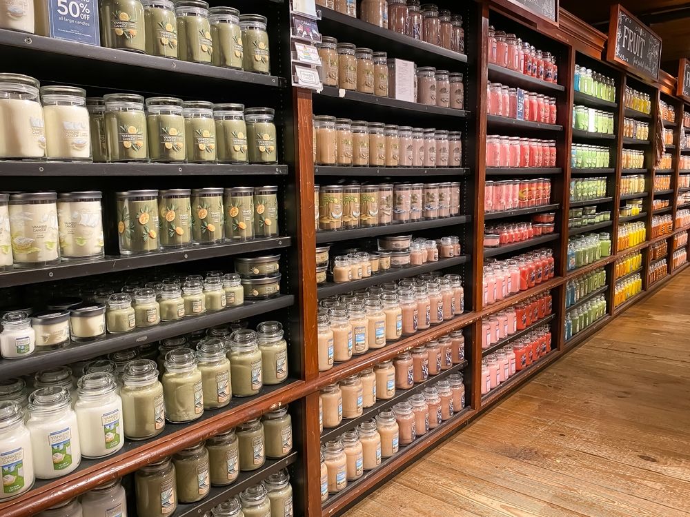Interior of the Yankee Candle Flagship Store