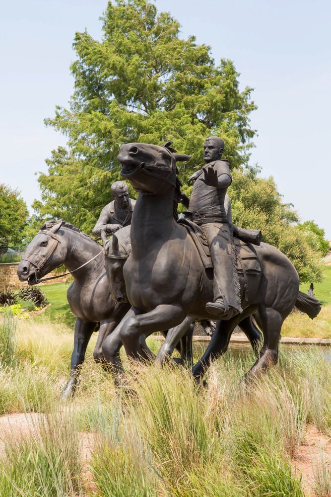 Details of the Centennial Land Run Monument