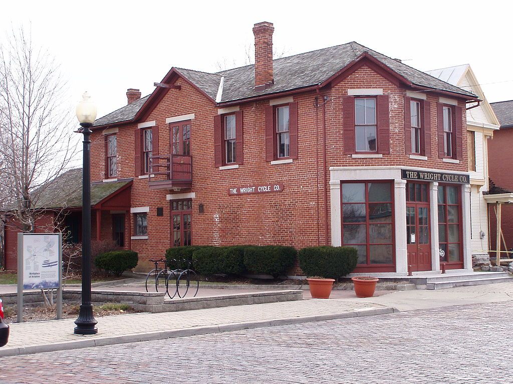 Facade of the Wright Cycle Company Complex