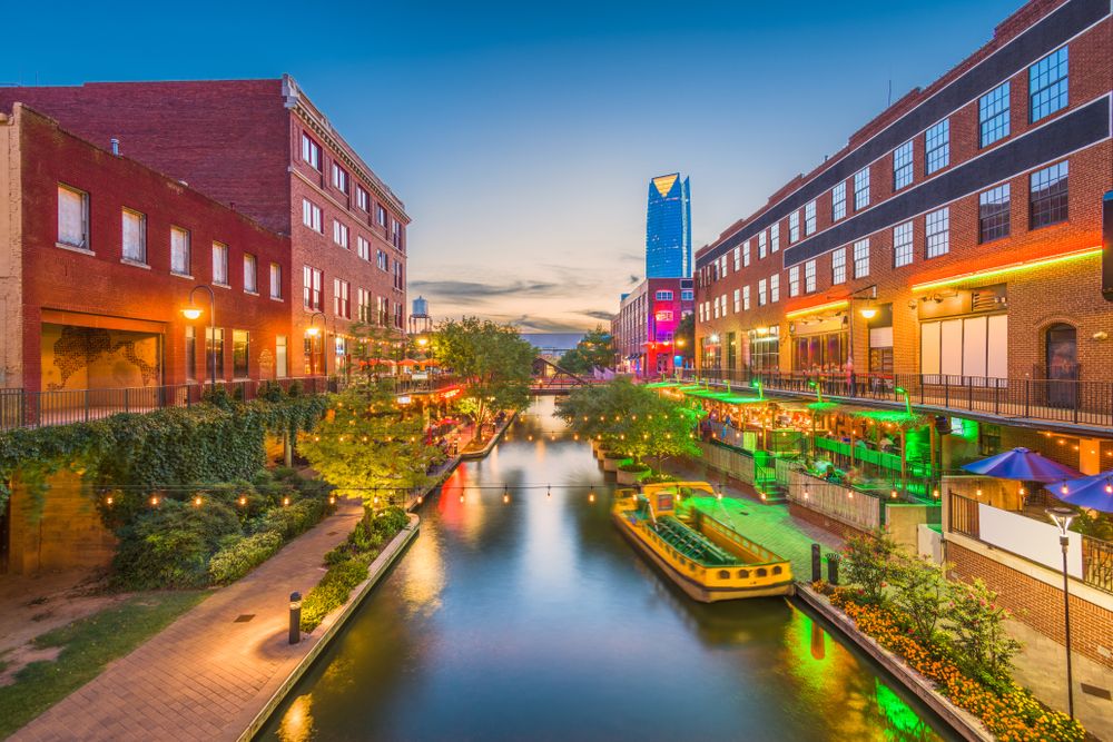 Scenic view of Bricktown