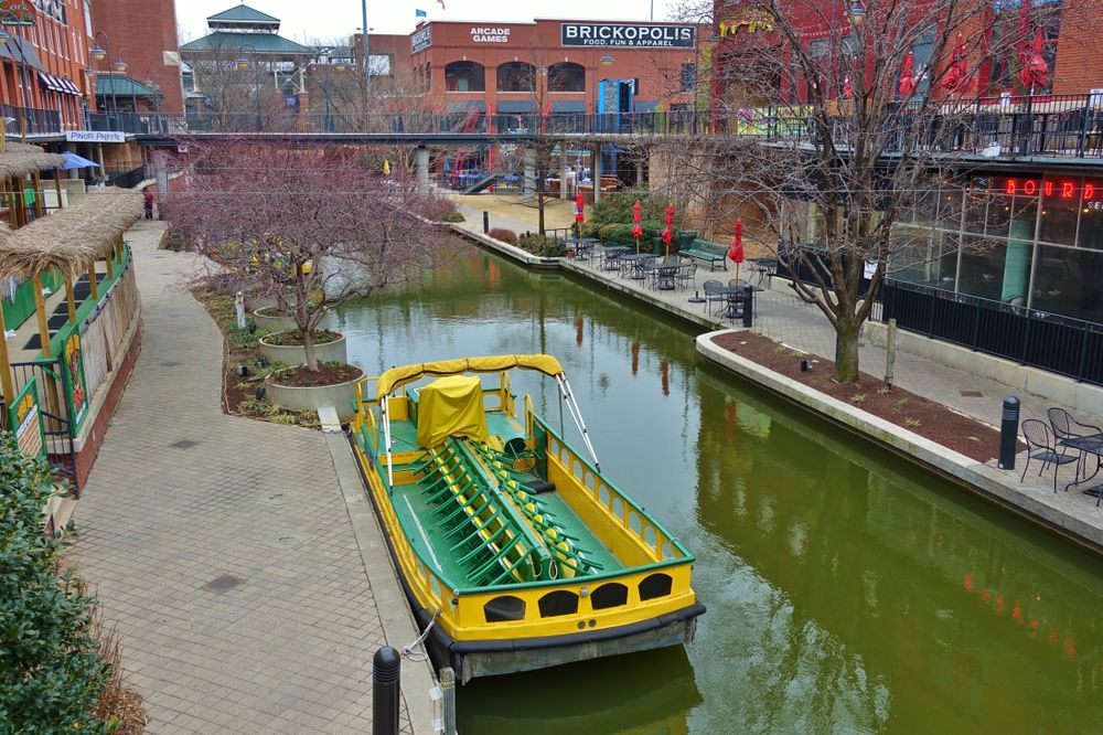 A water taxi on Bricktown's canal